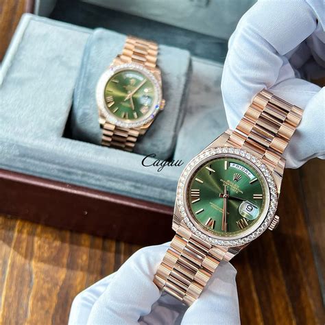 presidential green rolex|Rolex 18kt president 36mm watch.